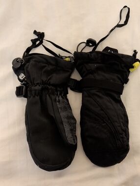 Burton Black Gore Mitt Men/Women Snow Glove - Small